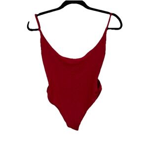 Women's Po Swim By Ava Frati Red‎ Swimsuit One Piece Swim  Small S